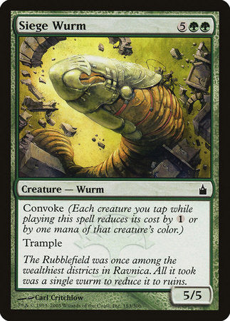 Siege Wurm [Ravnica: City of Guilds] | Dumpster Cat Games