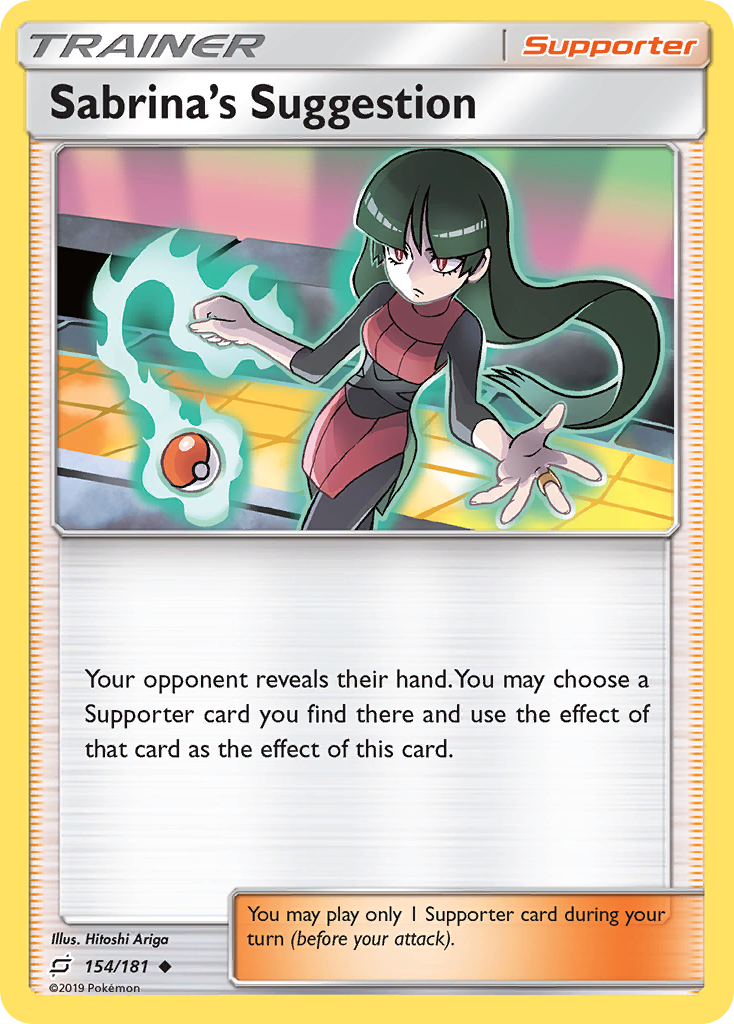 Sabrina's Suggestion (154/181) [Sun & Moon: Team Up] | Dumpster Cat Games