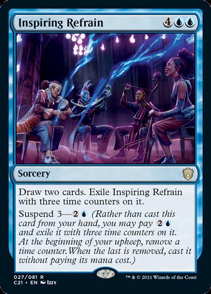 Inspiring Refrain [Commander 2021] | Dumpster Cat Games