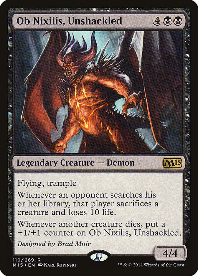 Ob Nixilis, Unshackled [Magic 2015] | Dumpster Cat Games
