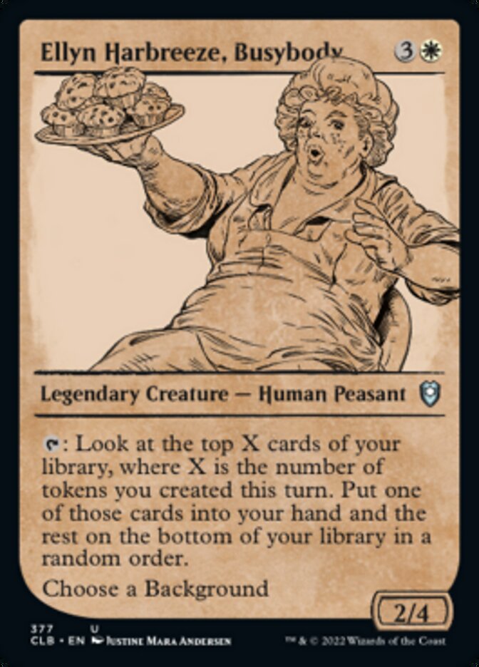 Ellyn Harbreeze, Busybody (Showcase) [Commander Legends: Battle for Baldur's Gate] | Dumpster Cat Games
