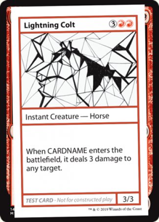 Lightning Colt (2021 Edition) [Mystery Booster Playtest Cards] | Dumpster Cat Games