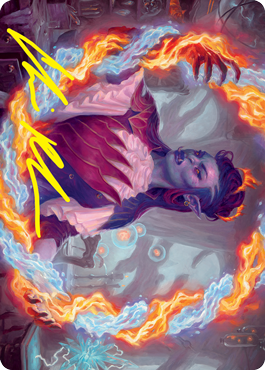 Rootha, Mercurial Artist Art Card (Gold-Stamped Signature) [Strixhaven: School of Mages Art Series] | Dumpster Cat Games