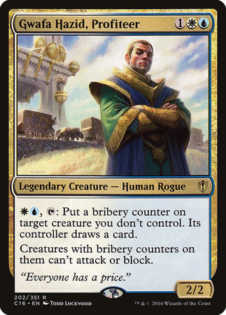 Gwafa Hazid, Profiteer [Commander 2016] | Dumpster Cat Games