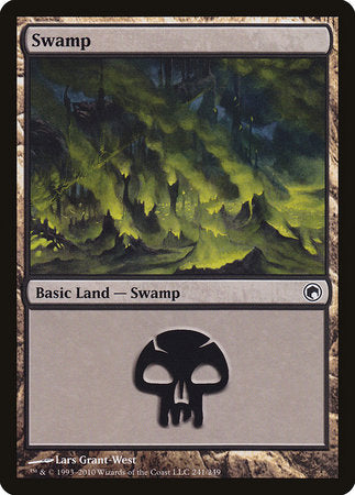 Swamp (241) [Scars of Mirrodin] | Dumpster Cat Games