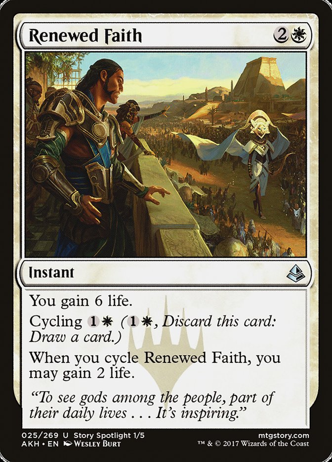 Renewed Faith [Amonkhet] | Dumpster Cat Games