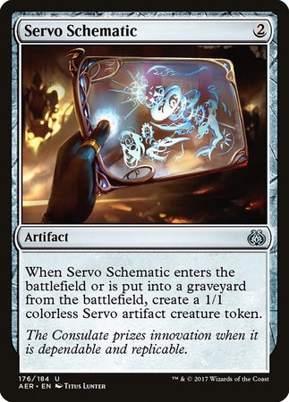 Servo Schematic [Aether Revolt] | Dumpster Cat Games