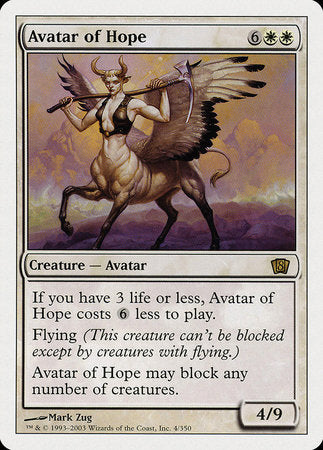 Avatar of Hope [Eighth Edition] | Dumpster Cat Games