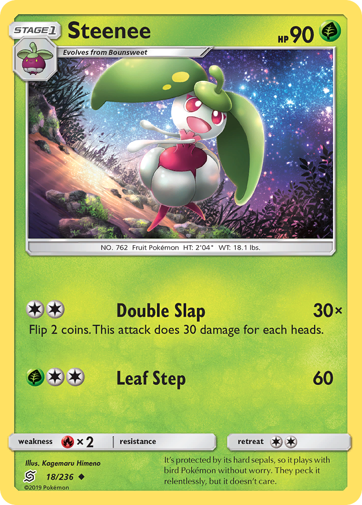 Steenee (18/236) [Sun & Moon: Unified Minds] | Dumpster Cat Games