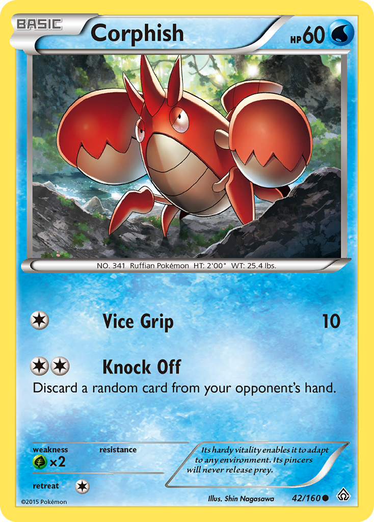 Corphish (42/160) [XY: Primal Clash] | Dumpster Cat Games