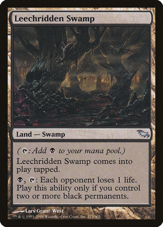 Leechridden Swamp [Shadowmoor] | Dumpster Cat Games