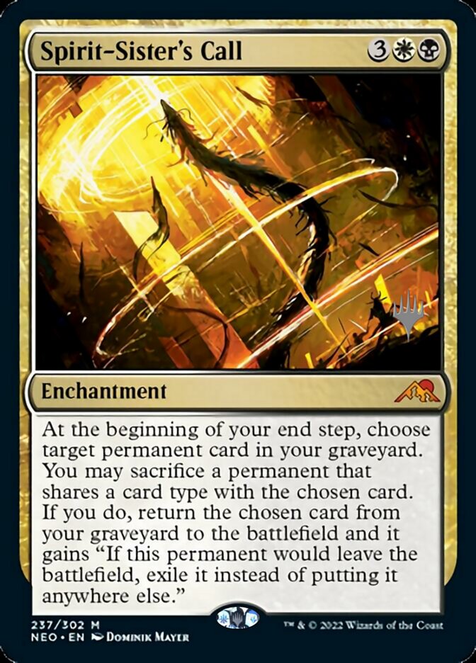 Spirit-Sister's Call (Promo Pack) [Kamigawa: Neon Dynasty Promos] | Dumpster Cat Games