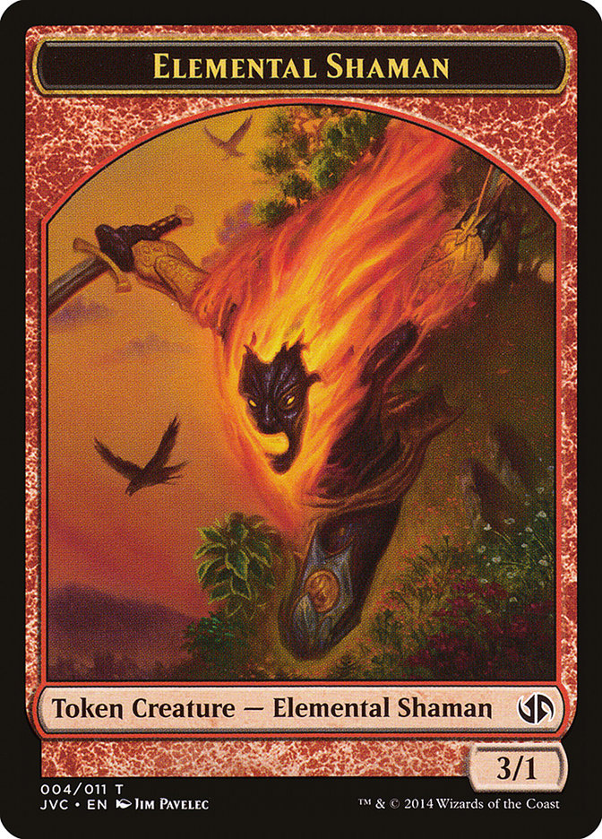 Elemental Shaman Token (Jace vs. Chandra) [Duel Decks Anthology Tokens] | Dumpster Cat Games