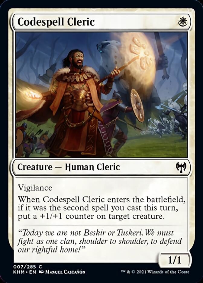 Codespell Cleric [Kaldheim] | Dumpster Cat Games