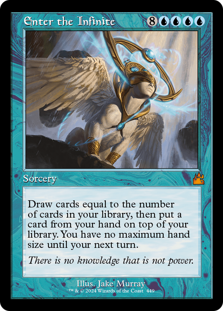 Enter the Infinite (Retro Frame) [Ravnica Remastered] | Dumpster Cat Games