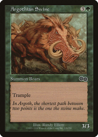 Argothian Swine [Urza's Saga] | Dumpster Cat Games