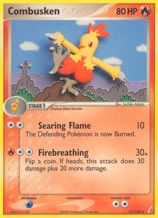 Combusken (31/100) [EX: Crystal Guardians] | Dumpster Cat Games