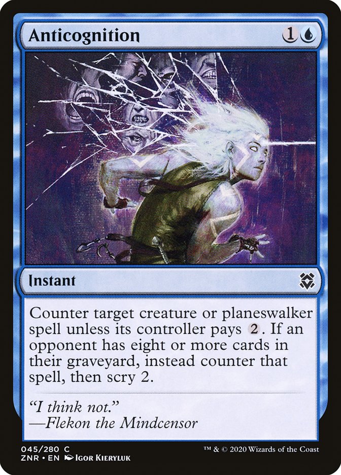 Anticognition [Zendikar Rising] | Dumpster Cat Games
