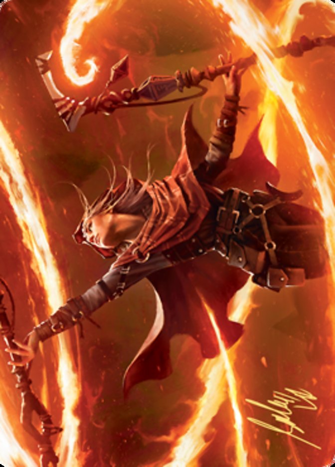 Magmatic Channeler Art Card (Gold-Stamped Signature) [Zendikar Rising Art Series] | Dumpster Cat Games