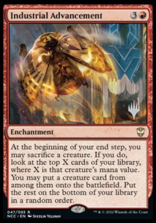 Industrial Advancement (Promo Pack) [Streets of New Capenna Commander Promos] | Dumpster Cat Games
