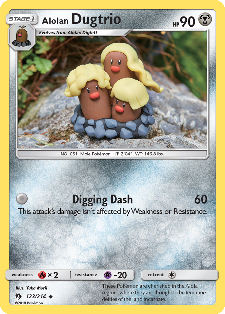 Alolan Dugtrio (123/214) [Sun & Moon: Lost Thunder] | Dumpster Cat Games