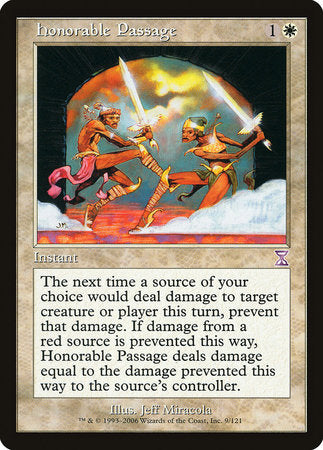 Honorable Passage [Time Spiral Timeshifted] | Dumpster Cat Games