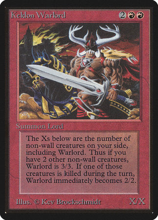 Keldon Warlord [Limited Edition Beta] | Dumpster Cat Games