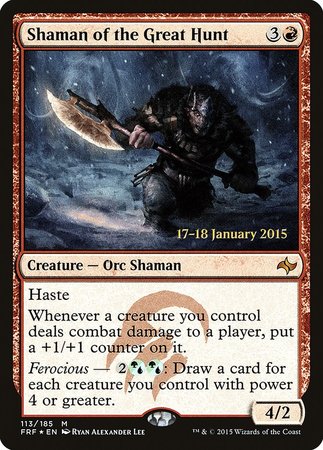 Shaman of the Great Hunt [Fate Reforged Promos] | Dumpster Cat Games