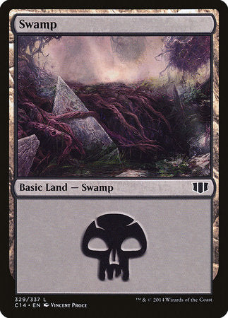 Swamp (329) [Commander 2014] | Dumpster Cat Games