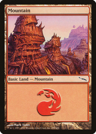 Mountain (299) [Mirrodin] | Dumpster Cat Games