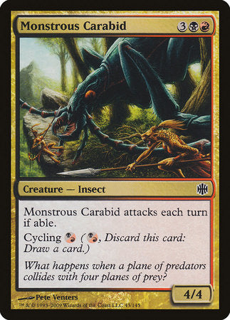 Monstrous Carabid [Alara Reborn] | Dumpster Cat Games