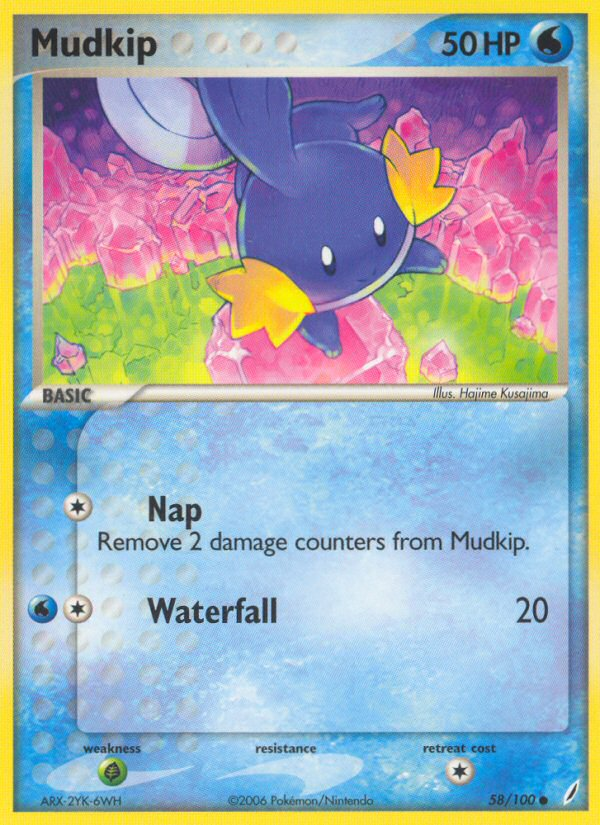 Mudkip (58/100) [EX: Crystal Guardians] | Dumpster Cat Games
