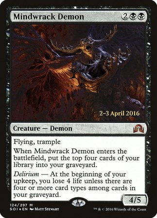 Mindwrack Demon [Shadows over Innistrad Promos] | Dumpster Cat Games