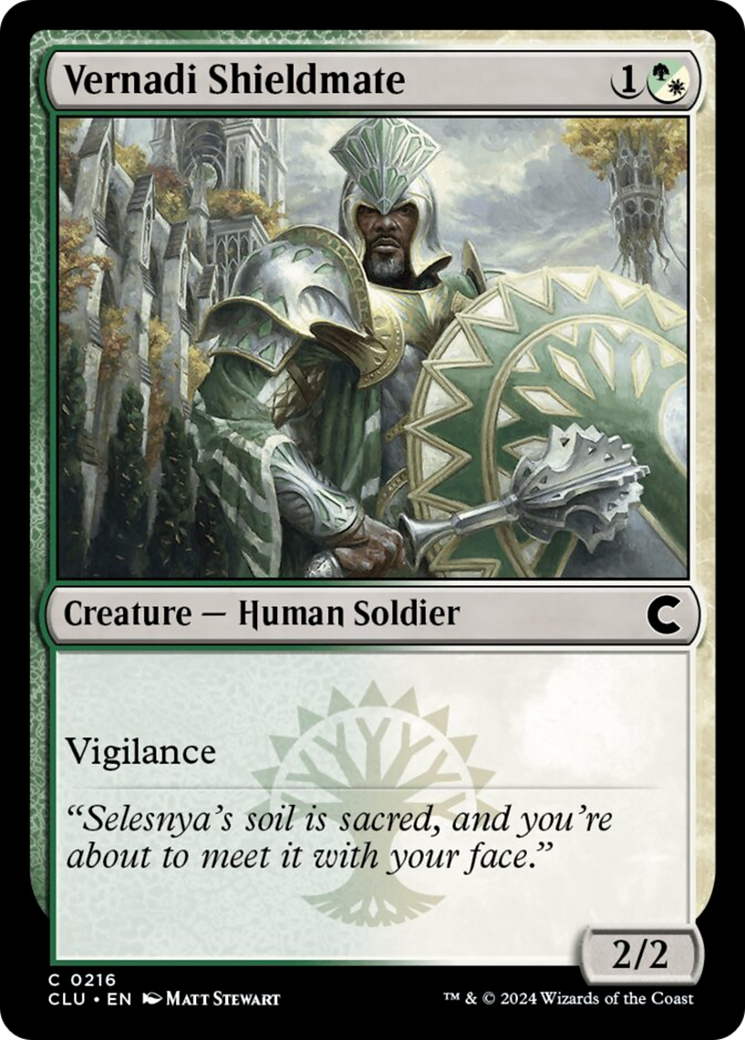 Vernadi Shieldmate [Ravnica: Clue Edition] | Dumpster Cat Games