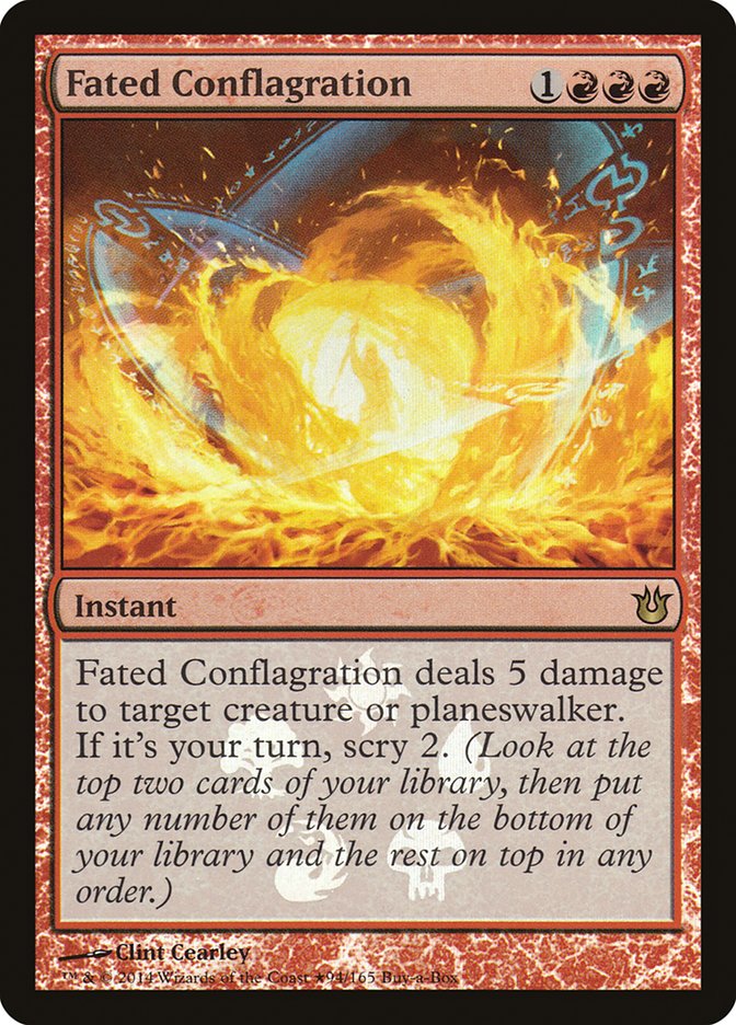 Fated Conflagration (Buy-A-Box) [Born of the Gods Promos] | Dumpster Cat Games