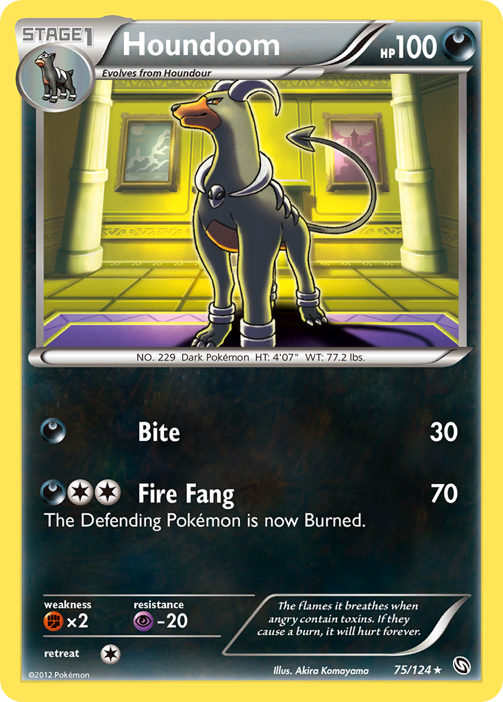 Houndoom (75/124) [Black & White: Dragons Exalted] | Dumpster Cat Games