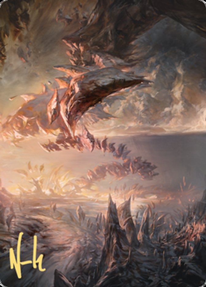 Needleverge Pathway Art Card (Gold-Stamped Signature) [Zendikar Rising Art Series] | Dumpster Cat Games