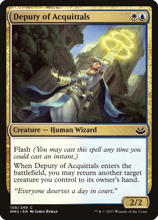 Deputy of Acquittals [Modern Masters 2017] | Dumpster Cat Games