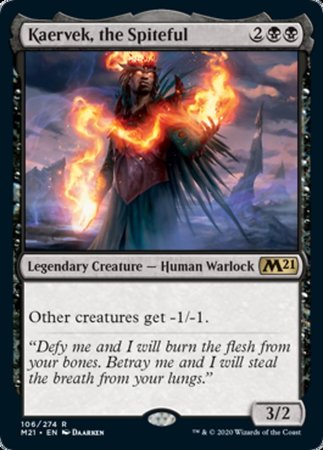 Kaervek, the Spiteful [Core Set 2021] | Dumpster Cat Games