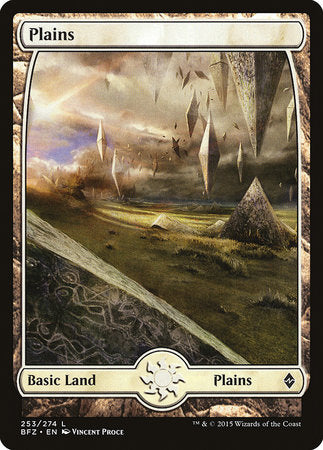 Plains (253) - Full Art [Battle for Zendikar] | Dumpster Cat Games