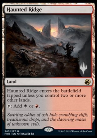 Haunted Ridge (Promo Pack) [Innistrad: Midnight Hunt Promos] | Dumpster Cat Games
