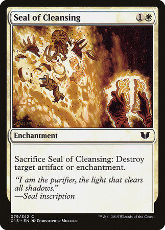 Seal of Cleansing [Commander 2015] | Dumpster Cat Games