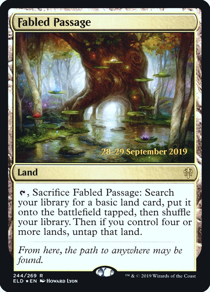 Fabled Passage  [Throne of Eldraine Prerelease Promos] | Dumpster Cat Games