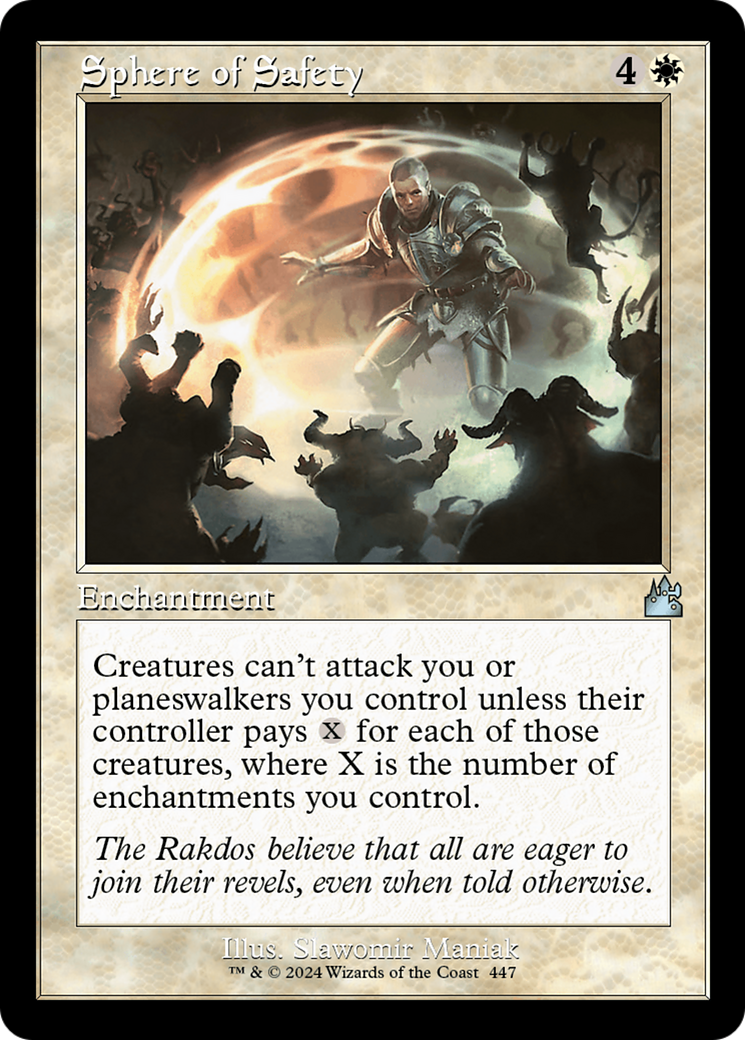 Sphere of Safety (Retro Frame) [Ravnica Remastered] | Dumpster Cat Games