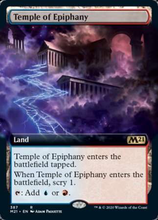 Temple of Epiphany (Extended Art) [Core Set 2021] | Dumpster Cat Games