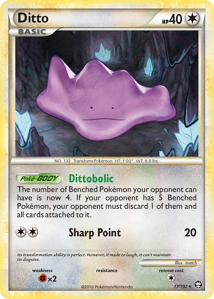 Ditto (17/102) [HeartGold & SoulSilver: Triumphant] | Dumpster Cat Games