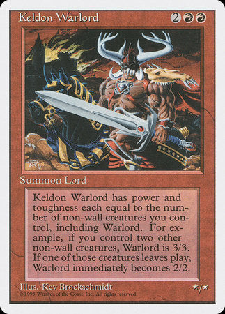 Keldon Warlord [Fourth Edition] | Dumpster Cat Games