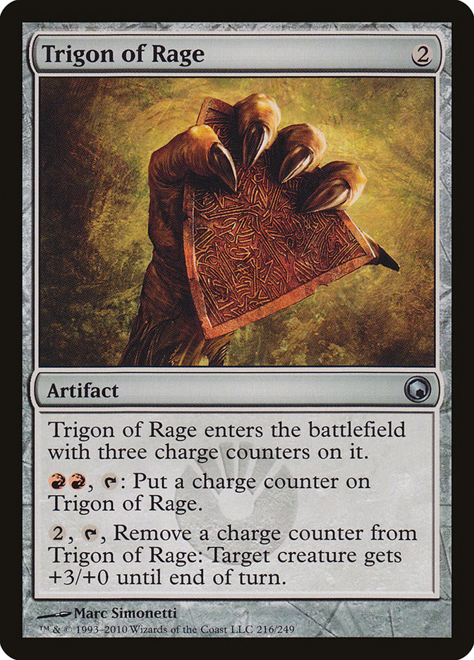 Trigon of Rage [Scars of Mirrodin] | Dumpster Cat Games