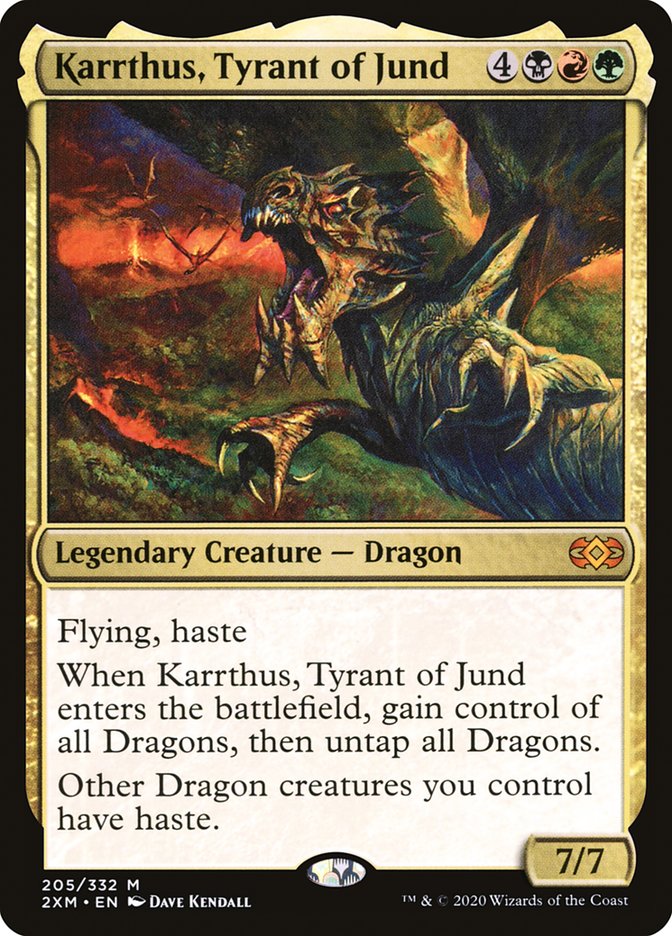 Karrthus, Tyrant of Jund [Double Masters] | Dumpster Cat Games