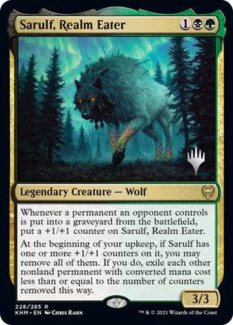 Sarulf, Realm Eater [Kaldheim Promo Pack] | Dumpster Cat Games